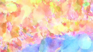 Modern fırça darbeleri. Poster, duvar sanatı, afiş, kart, kitap kapağı veya ambalaj için rahatlatıcı kompozisyonun yumuşak renkli çizimi. Pastel renklerle suluboya.