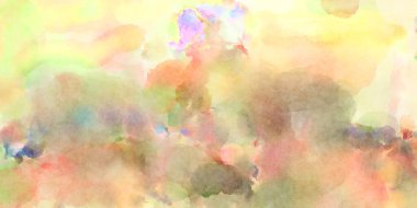 Modern fırça darbeleri. Poster, duvar sanatı, afiş, kart, kitap kapağı veya ambalaj için rahatlatıcı kompozisyonun yumuşak renkli çizimi. Pastel renklerle suluboya.