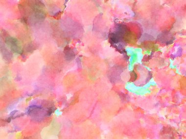 Modern fırça darbeleri. Poster, duvar sanatı, afiş, kart, kitap kapağı veya ambalaj için rahatlatıcı kompozisyonun yumuşak renkli çizimi. Pastel renklerle suluboya.