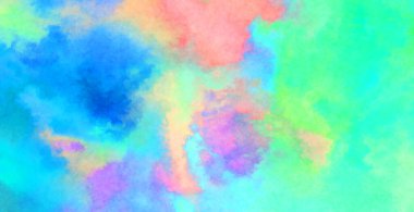 Modern fırça darbeleri. Poster, duvar sanatı, afiş, kart, kitap kapağı veya ambalaj için rahatlatıcı kompozisyonun yumuşak renkli çizimi. Pastel renklerle suluboya.