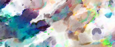 Modern fırça darbeleri. Poster, duvar sanatı, afiş, kart, kitap kapağı veya ambalaj için rahatlatıcı kompozisyonun yumuşak renkli çizimi. Pastel renklerle suluboya.