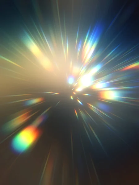 Glossy Vibrant Colorful Wallpaper Light Explosion Star Glowing Particles Lines — Stock Photo, Image