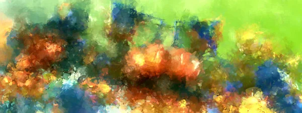 Expressive Brushed Painting Canvas Abstract Texture Illustration Wide Brushstrokes Modern — Stock Photo, Image