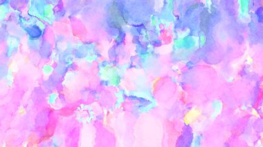 Modern fırça darbeleri. Poster, duvar sanatı, afiş, kart, kitap kapağı veya ambalaj için rahatlatıcı kompozisyonun yumuşak renkli çizimi. Pastel renklerle suluboya.