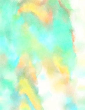 Modern fırça darbeleri. Poster, duvar sanatı, afiş, kart, kitap kapağı veya ambalaj için rahatlatıcı kompozisyonun yumuşak renkli çizimi. Pastel renklerle suluboya.