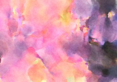 Modern fırça darbeleri. Poster, duvar sanatı, afiş, kart, kitap kapağı veya ambalaj için rahatlatıcı kompozisyonun yumuşak renkli çizimi. Pastel renklerle suluboya.