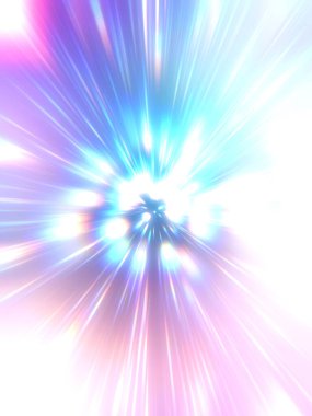 Parlak, canlı ve renkli duvar kağıtları. Parlayan parçacıkları ve çizgileri olan ışık patlaması yıldızı. Güzel soyut ışın arkaplanı.
