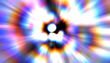 Parlak, canlı ve renkli duvar kağıtları. Parlayan parçacıkları ve çizgileri olan ışık patlaması yıldızı. Güzel soyut ışın arkaplanı.