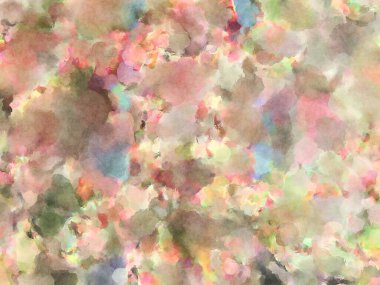 Modern fırça darbeleri. Poster, duvar sanatı, afiş, kart, kitap kapağı veya ambalaj için rahatlatıcı kompozisyonun yumuşak renkli çizimi. Pastel renklerle suluboya.