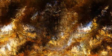 Tuval üzerinde etkileyici fırçalanmış resim. Soyut doku. 2D çizim. Geniş fırça darbeleri. Modern dijital sanat. Çağdaş fırça. Modern ifade. Popüler biçim boyanmış resim.