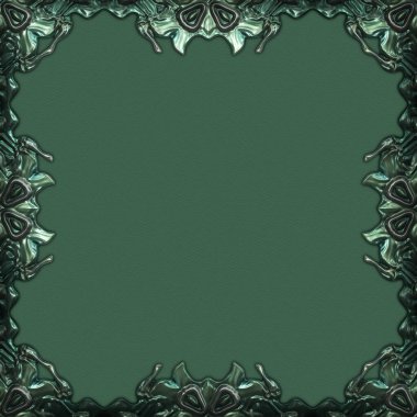 Çerçeve kağıdı. Kart, davetiye ya da albüm olarak harika bir kullanım. Fantezi 3D çizim arka planı. Zarif duvar kâğıdı. Metnin için şablon.