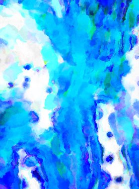 Modern fırça darbeleri. Poster, duvar sanatı, afiş, kart, kitap kapağı veya ambalaj için rahatlatıcı kompozisyonun yumuşak renkli çizimi. Pastel renklerle suluboya.