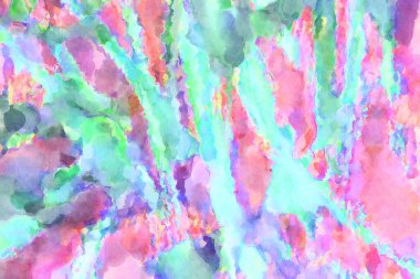 Modern fırça darbeleri. Poster, duvar sanatı, afiş, kart, kitap kapağı veya ambalaj için rahatlatıcı kompozisyonun yumuşak renkli çizimi. Pastel renklerle suluboya.