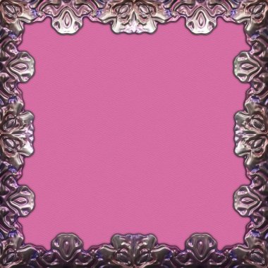 Çerçeve kağıdı. Kart, davetiye ya da albüm olarak harika bir kullanım. Fantezi 3D çizim arka planı. Zarif duvar kâğıdı. Metnin için şablon.
