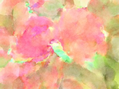 Modern fırça darbeleri. Poster, duvar sanatı, afiş, kart, kitap kapağı veya ambalaj için rahatlatıcı kompozisyonun yumuşak renkli çizimi. Pastel renklerle suluboya.