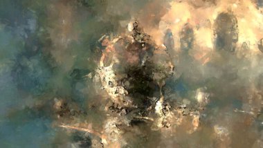 Tuval üzerinde etkileyici fırçalanmış resim. Soyut doku. 2D çizim. Geniş fırça darbeleri. Modern dijital sanat. Çağdaş fırça. Modern ifade. Popüler biçim boyanmış resim.