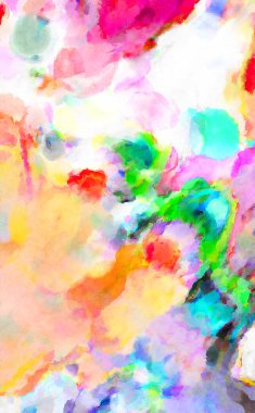 Modern fırça darbeleri. Poster, duvar sanatı, afiş, kart, kitap kapağı veya ambalaj için rahatlatıcı kompozisyonun yumuşak renkli çizimi. Pastel renklerle suluboya.