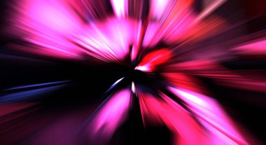 Hızlı yüksek hız bulanıklaştırma arkaplanı. Işık teknolojisi soyut duvar kağıdı. Renkli ışık enerjisi parlamaları. Çarpık grafik hareket arkaplanı. Dinamik patlama flaşı. İvme etkisi.