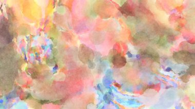 Modern fırça darbeleri. Poster, duvar sanatı, afiş, kart, kitap kapağı veya ambalaj için rahatlatıcı kompozisyonun yumuşak renkli çizimi. Pastel renklerle suluboya.