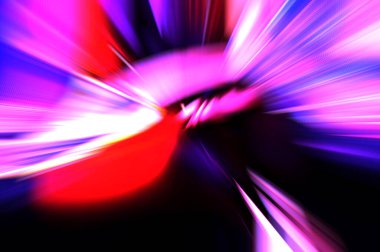 Hızlı yüksek hız bulanıklaştırma arkaplanı. Işık teknolojisi soyut duvar kağıdı. Renkli ışık enerjisi parlamaları. Çarpık grafik hareket arkaplanı. Dinamik patlama flaşı. İvme etkisi.