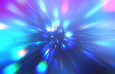 Parlak, canlı ve renkli duvar kağıtları. Parlayan parçacıkları ve çizgileri olan ışık patlaması yıldızı. Güzel soyut ışın arkaplanı.