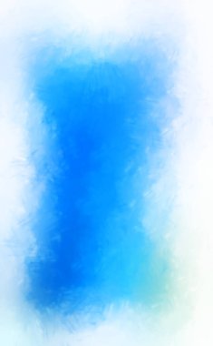 Vahşi ve büyük fırça darbeleri. Beyaz arka planda fırçalanmış soyut resim. Fırça darbesi ile boyanmış. Boya darbeleri. 2B Görüntü.