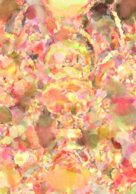 Modern fırça darbeleri. Poster, duvar sanatı, afiş, kart, kitap kapağı veya ambalaj için rahatlatıcı kompozisyonun yumuşak renkli çizimi. Pastel renklerle suluboya.