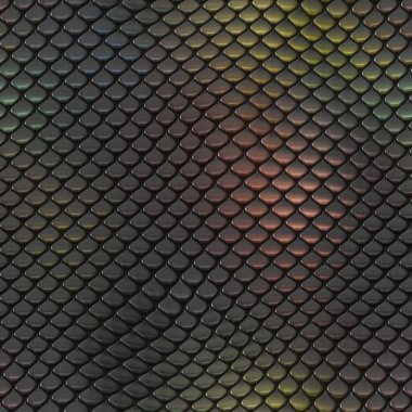 Kusursuz bir fantezi modeli. Sürüngen dokusu. Renkli ve canlı fayanslar. Egzotik fayanslı yüzey. Doğa baskısı.