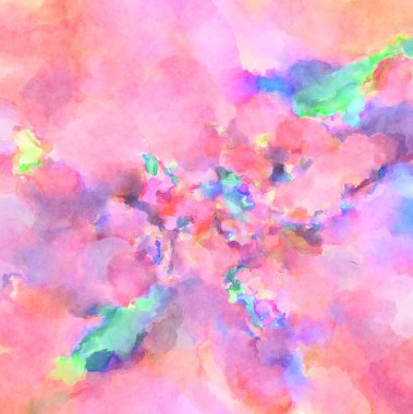 Modern fırça darbeleri. Poster, duvar sanatı, afiş, kart, kitap kapağı veya ambalaj için rahatlatıcı kompozisyonun yumuşak renkli çizimi. Pastel renklerle suluboya.