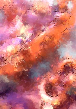 Tuval üzerinde etkileyici fırçalanmış resim. Soyut doku. 2D çizim. Geniş fırça darbeleri. Modern dijital sanat. Çağdaş fırça. Modern ifade. Popüler biçim boyanmış resim.