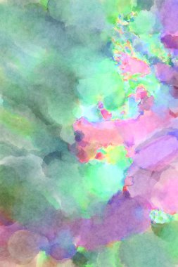 Modern fırça darbeleri. Poster, duvar sanatı, afiş, kart, kitap kapağı veya ambalaj için rahatlatıcı kompozisyonun yumuşak renkli çizimi. Pastel renklerle suluboya.