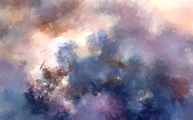 Tuval üzerinde etkileyici fırçalanmış resim. Soyut doku. 2D çizim. Geniş fırça darbeleri. Modern dijital sanat. Çağdaş fırça. Modern ifade. Popüler biçim boyanmış resim.