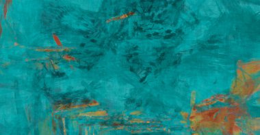 Kaos duvarı sanatı. Sanatsal canlılık ve renkli duvar kâğıdı. Kaotik resim. Taranmış Boyalı Soyut Arkaplan. Fırça darbesi ile boyanmış. Tuval üzerinde etkileyici fırçalanmış resim