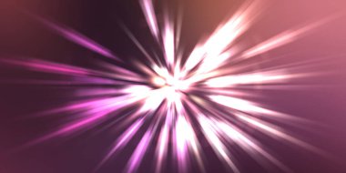 Parlak, canlı ve renkli duvar kağıtları. Parlayan parçacıkları ve çizgileri olan ışık patlaması yıldızı. Güzel soyut ışın arkaplanı.