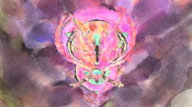 Modern fırça darbeleri. Poster, duvar sanatı, afiş, kart, kitap kapağı veya ambalaj için rahatlatıcı kompozisyonun yumuşak renkli çizimi. Pastel renklerle suluboya.