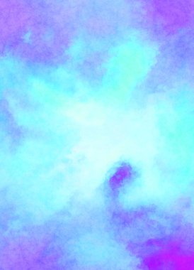 Modern fırça darbeleri. Poster, duvar sanatı, afiş, kart, kitap kapağı veya ambalaj için rahatlatıcı kompozisyonun yumuşak renkli çizimi. Pastel renklerle suluboya.