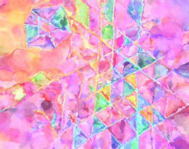 Modern fırça darbeleri. Poster, duvar sanatı, afiş, kart, kitap kapağı veya ambalaj için rahatlatıcı kompozisyonun yumuşak renkli çizimi. Pastel renklerle suluboya.