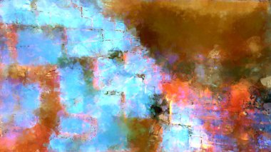 Tuval üzerinde etkileyici fırçalanmış resim. Soyut doku. 2D çizim. Geniş fırça darbeleri. Modern dijital sanat. Çağdaş fırça. Modern ifade. Popüler biçim boyanmış resim.