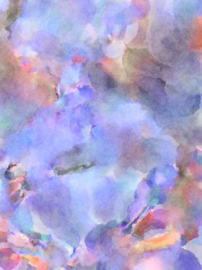 Modern fırça darbeleri. Poster, duvar sanatı, afiş, kart, kitap kapağı veya ambalaj için rahatlatıcı kompozisyonun yumuşak renkli çizimi. Pastel renklerle suluboya.