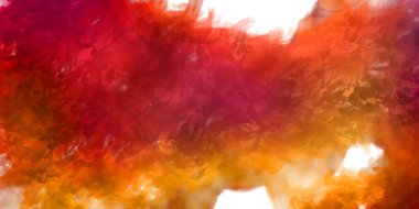 Vahşi ve büyük fırça darbeleri. Beyaz arka planda fırçalanmış soyut resim. Fırça darbesi ile boyanmış. Boya darbeleri. 2B Görüntü.