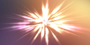 Parlak, canlı ve renkli duvar kağıtları. Parlayan parçacıkları ve çizgileri olan ışık patlaması yıldızı. Güzel soyut ışın arkaplanı.