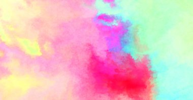 Modern fırça darbeleri. Poster, duvar sanatı, afiş, kart, kitap kapağı veya ambalaj için rahatlatıcı kompozisyonun yumuşak renkli çizimi. Pastel renklerle suluboya.