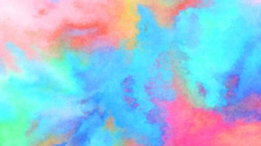 Modern fırça darbeleri. Poster, duvar sanatı, afiş, kart, kitap kapağı veya ambalaj için rahatlatıcı kompozisyonun yumuşak renkli çizimi. Pastel renklerle suluboya.