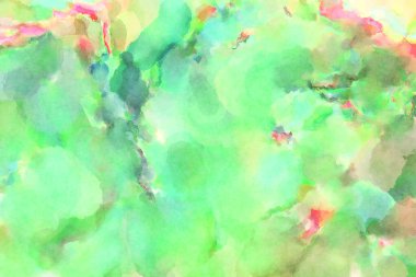 Modern fırça darbeleri. Poster, duvar sanatı, afiş, kart, kitap kapağı veya ambalaj için rahatlatıcı kompozisyonun yumuşak renkli çizimi. Pastel renklerle suluboya.