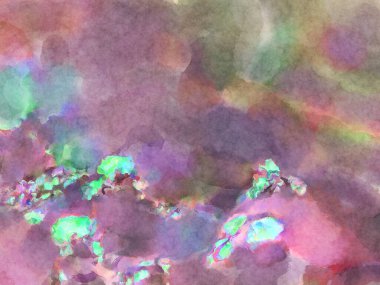 Modern fırça darbeleri. Poster, duvar sanatı, afiş, kart, kitap kapağı veya ambalaj için rahatlatıcı kompozisyonun yumuşak renkli çizimi. Pastel renklerle suluboya.