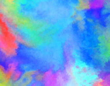 Modern fırça darbeleri. Poster, duvar sanatı, afiş, kart, kitap kapağı veya ambalaj için rahatlatıcı kompozisyonun yumuşak renkli çizimi. Pastel renklerle suluboya.