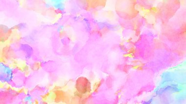 Modern fırça darbeleri. Poster, duvar sanatı, afiş, kart, kitap kapağı veya ambalaj için rahatlatıcı kompozisyonun yumuşak renkli çizimi. Pastel renklerle suluboya.