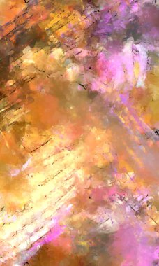 Tuval üzerinde etkileyici fırçalanmış resim. Soyut doku. 2D çizim. Geniş fırça darbeleri. Modern dijital sanat. Çağdaş fırça. Modern ifade. Popüler biçim boyanmış resim.