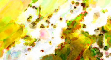 Modern fırça darbeleri. Poster, duvar sanatı, afiş, kart, kitap kapağı veya ambalaj için rahatlatıcı kompozisyonun yumuşak renkli çizimi. Pastel renklerle suluboya.