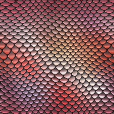 Kusursuz bir fantezi modeli. Sürüngen dokusu. Renkli ve canlı fayanslar. Egzotik fayanslı yüzey. Doğa baskısı.